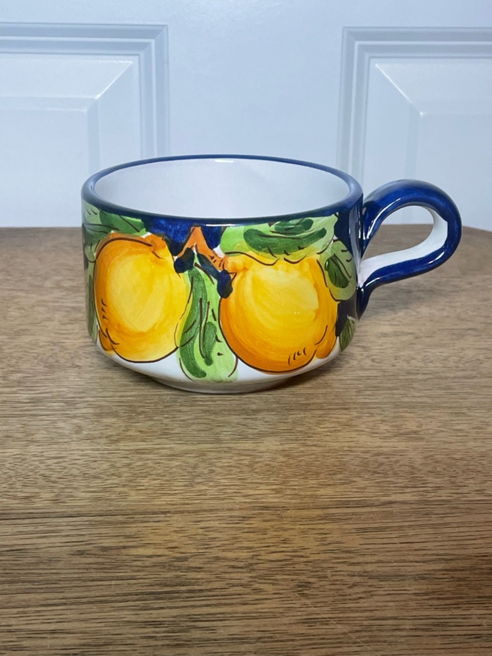 Lemon Hand-Painted Ceramic Coffee/Tea Mug made in Italy